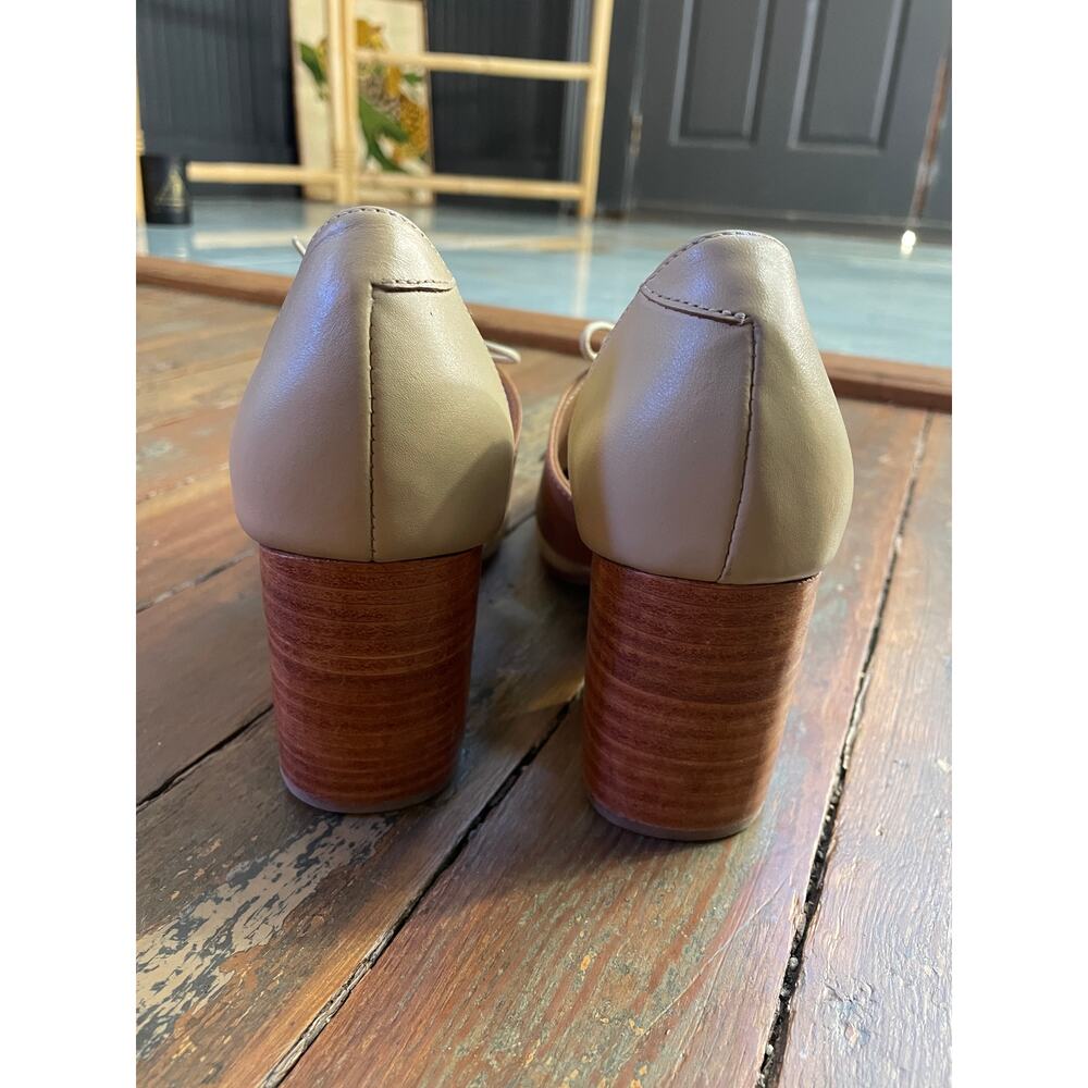 Fortress of Inca Ellie Leather Block Heel Lace Up Shoes Women 39 US 8.5 9 - Picture 11 of 13